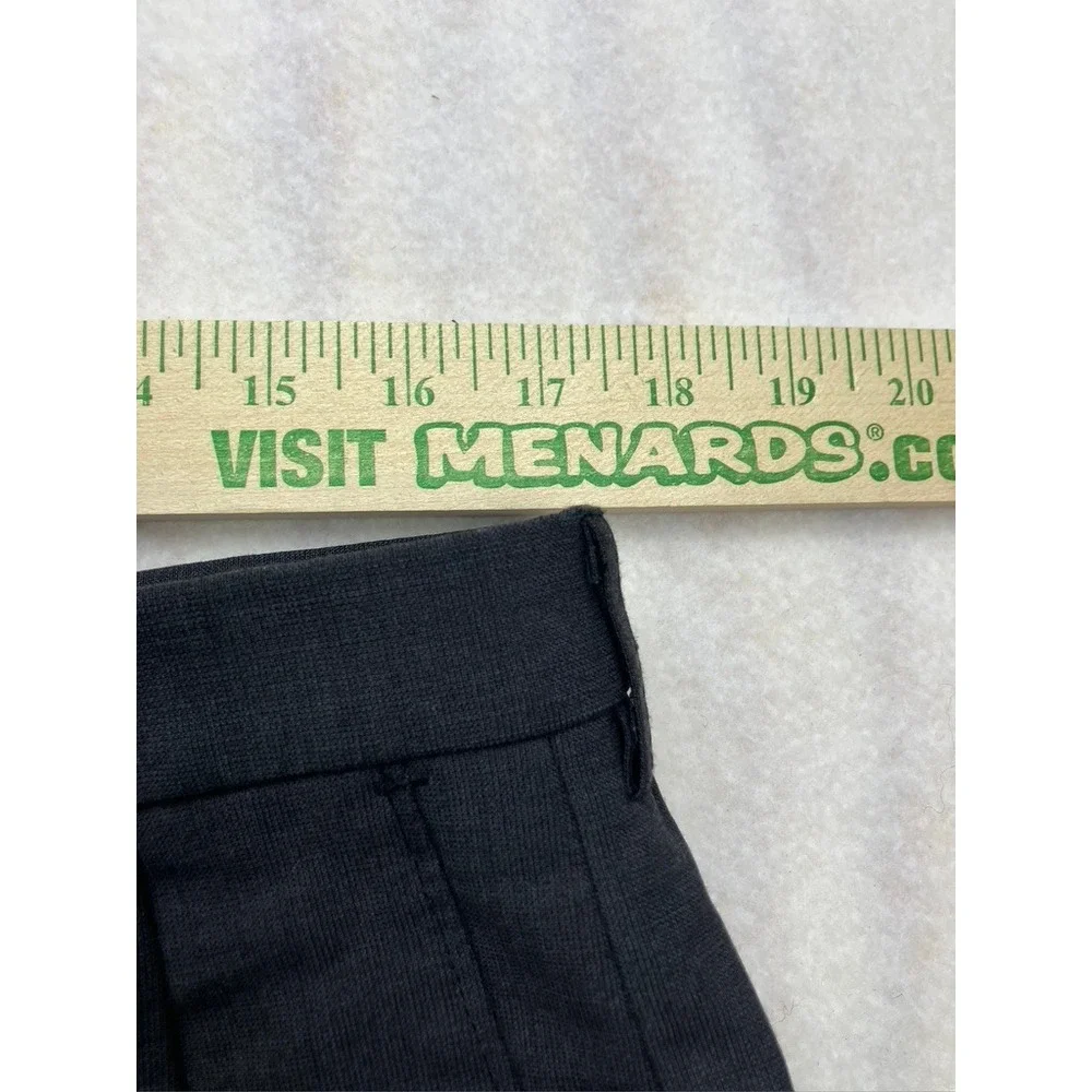 Haggar‎ Black Label Mens Pleated Dress Pants Charcoal Gray Classic Fit Tailored